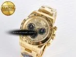 Rolex Daytona 126508 YG Clean 1:1 Best Edition YG/Black Dial on YG Bracelet Super Clone DD4131