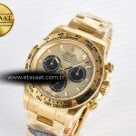Rolex Daytona 126508 YG Clean 1:1 Best Edition YG/Black Dial on YG Bracelet Super Clone DD4131