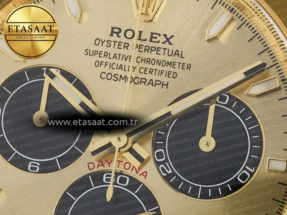 Rolex Daytona 126508 YG Clean 1:1 Best Edition YG/Black Dial on YG Bracelet Super Clone DD4131 - Görsel 10