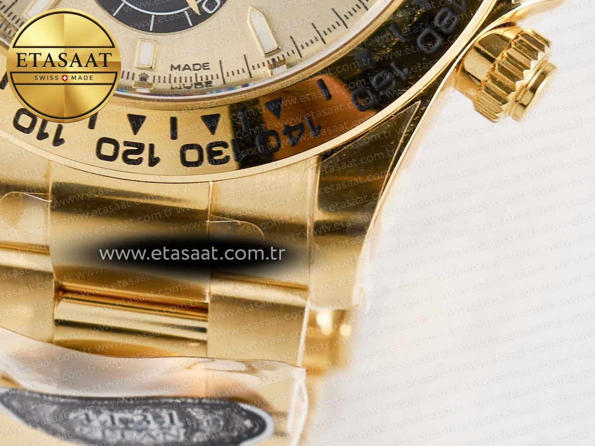 Rolex Daytona 126508 YG Clean 1:1 Best Edition YG/Black Dial on YG Bracelet Super Clone DD4131 - Görsel 14