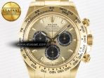 Rolex Daytona 126508 YG Clean 1:1 Best Edition YG/Black Dial on YG Bracelet Super Clone DD4131 - Görsel 4