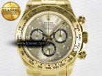 Rolex Daytona 126508 YG QF 1:1 Best Edition YG/Black Dial Crystal Markers On YG Bracelet SH4131 V6 (Gain Weight) - Görsel 4
