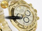 Rolex Daytona 126508 YG QF 1:1 Best Edition YG/Black Dial Crystal Markers On YG Bracelet SH4131 V6 (Gain Weight) - Görsel 5