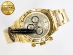 Rolex Daytona 126508 YG QF 1:1 Best Edition YG/Black Dial Crystal Markers On YG Bracelet SH4131 V6 (Gain Weight) - Görsel 8