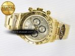 Rolex Daytona 126508 YG QF 1:1 Best Edition YG/Black Dial Crystal Markers On YG Bracelet SH4131 V6 (Gain Weight) - Görsel 9