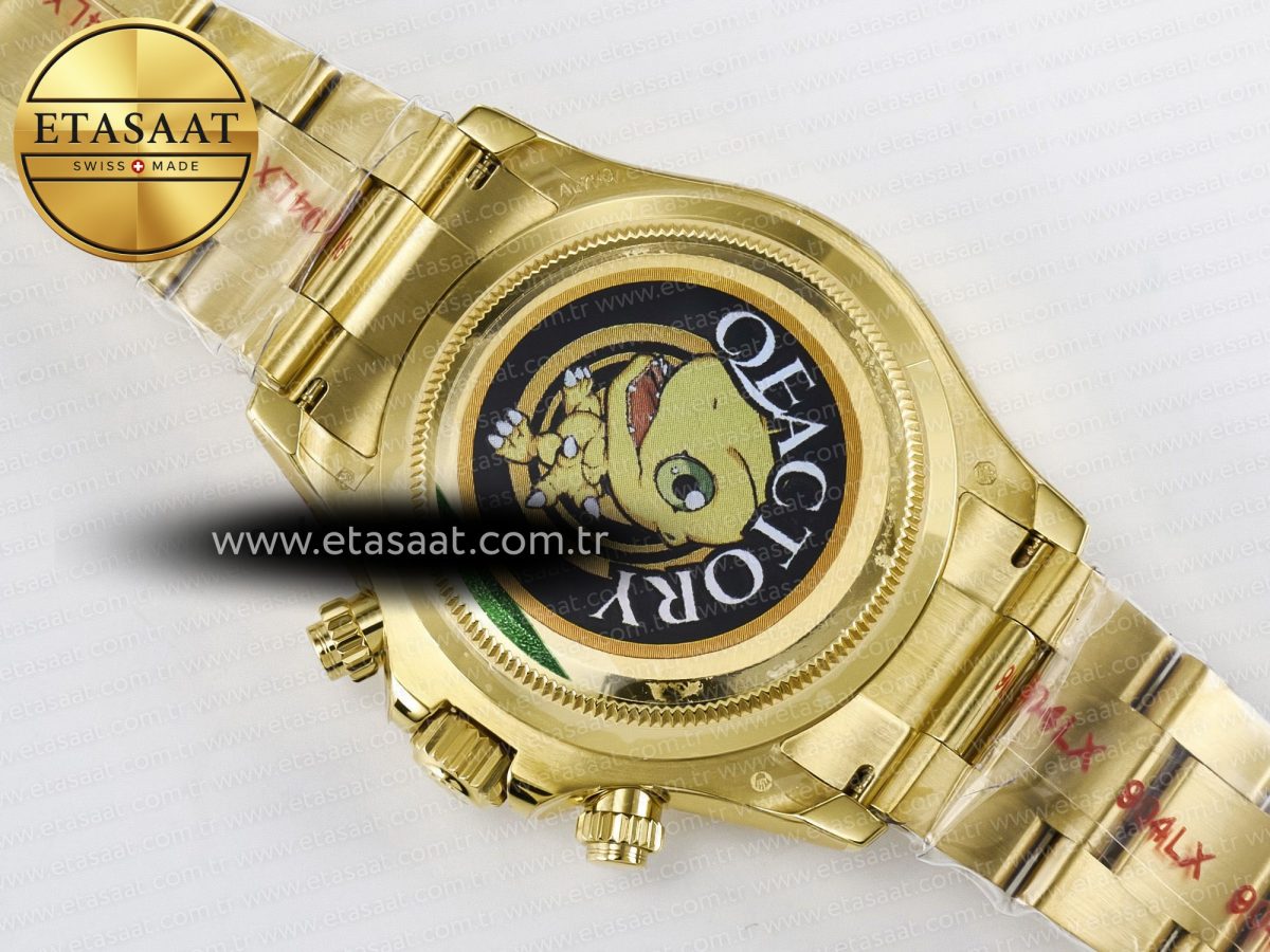 Rolex Daytona 126508 YG QF 1:1 Best Edition YG Dial Crystal Markers On YG Bracelet SH4131 V6 (Gain Weight) - Görsel 17