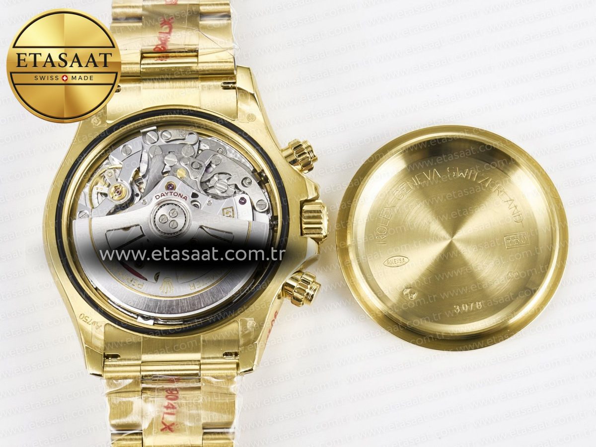 Rolex Daytona 126508 YG QF 1:1 Best Edition YG Dial Crystal Markers On YG Bracelet SH4131 V6 (Gain Weight) - Görsel 18