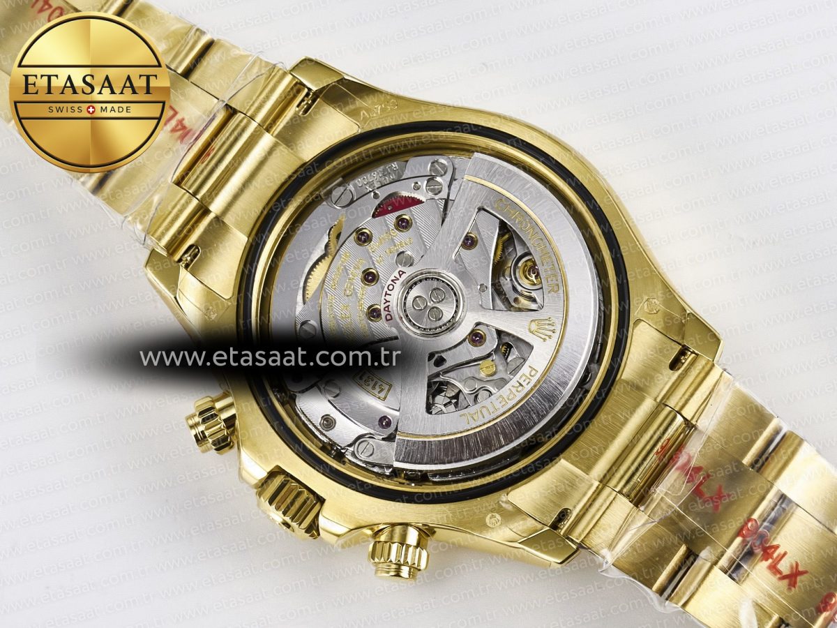 Rolex Daytona 126508 YG QF 1:1 Best Edition YG Dial Crystal Markers On YG Bracelet SH4131 V6 (Gain Weight) - Görsel 19