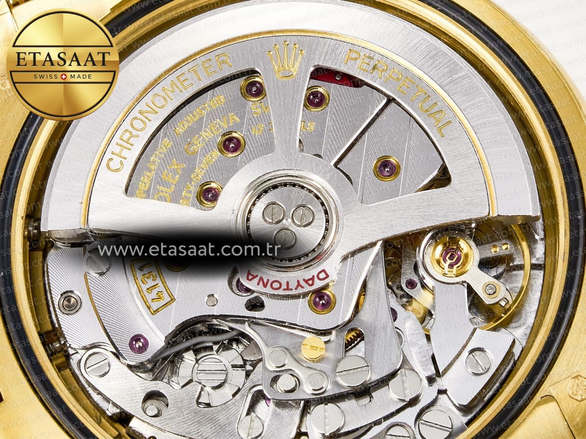 Rolex Daytona 126508 YG QF 1:1 Best Edition YG Dial Crystal Markers On YG Bracelet SH4131 V6 (Gain Weight) - Görsel 20
