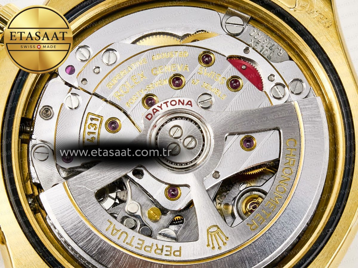 Rolex Daytona 126508 YG QF 1:1 Best Edition YG Dial Crystal Markers On YG Bracelet SH4131 V6 (Gain Weight) - Görsel 21
