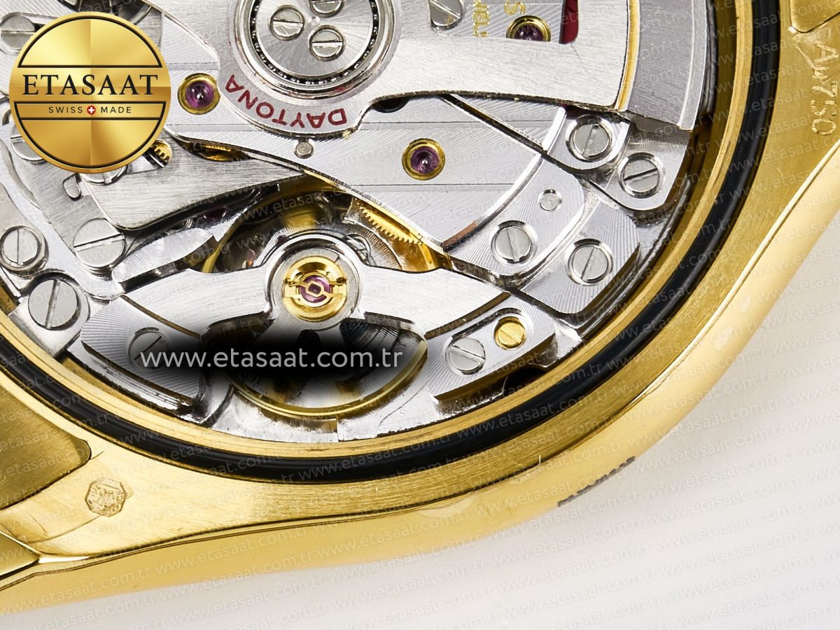 Rolex Daytona 126508 YG QF 1:1 Best Edition YG Dial Crystal Markers On YG Bracelet SH4131 V6 (Gain Weight) - Görsel 23