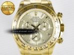 Rolex Daytona 126508 YG QF 1:1 Best Edition YG Dial Crystal Markers On YG Bracelet SH4131 V6 (Gain Weight) - Görsel 4