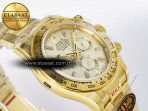 Rolex Daytona 126508 YG QF 1:1 Best Edition YG Dial Crystal Markers On YG Bracelet SH4131 V6 (Gain Weight) - Görsel 7