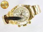 Rolex Daytona 126508 YG QF 1:1 Best Edition YG Dial Crystal Markers On YG Bracelet SH4131 V6 (Gain Weight) - Görsel 8