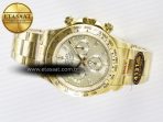 Rolex Daytona 126508 YG QF 1:1 Best Edition YG Dial Crystal Markers On YG Bracelet SH4131 V6 (Gain Weight) - Görsel 9