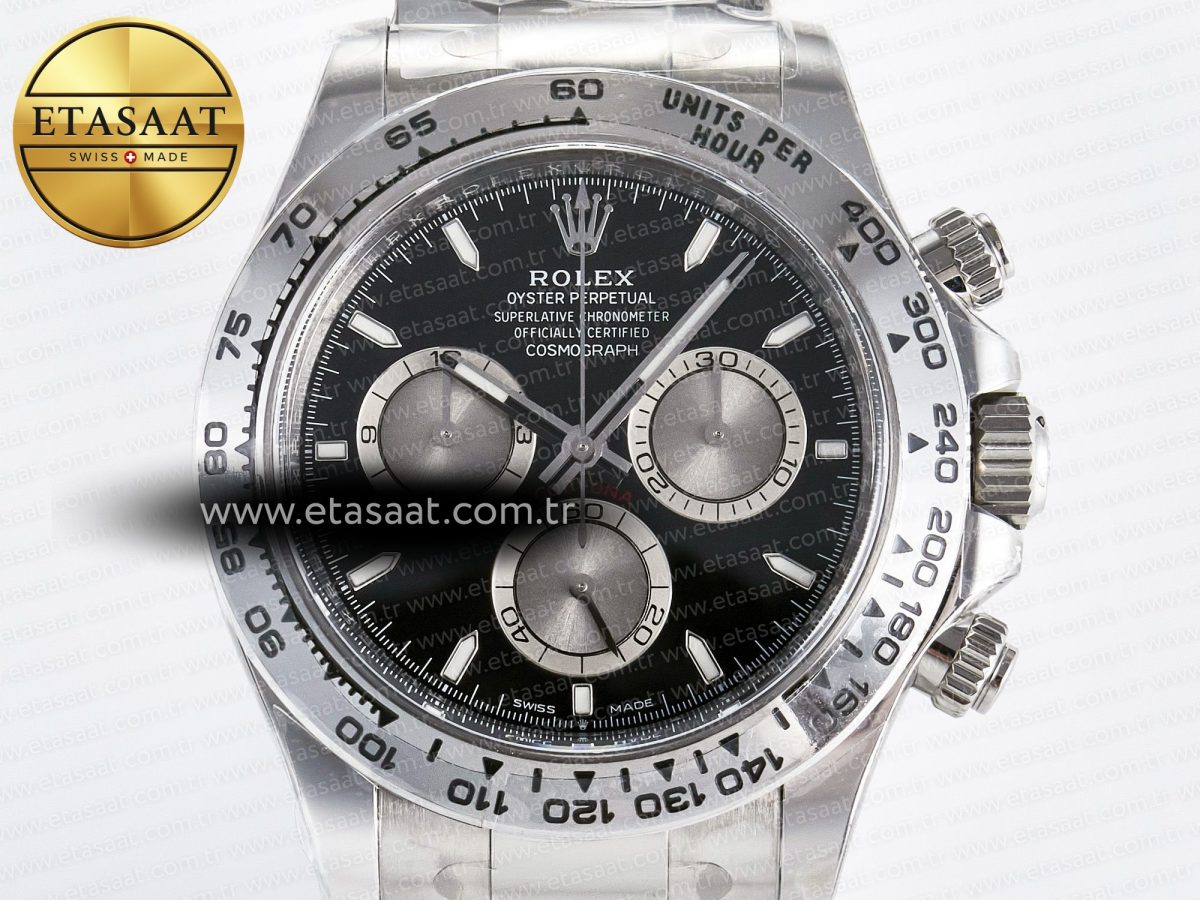 Rolex Daytona 126509 Clean 1:1 Best Edition Black/SS Dial on SS Bracelet SH4131 - Görsel 4