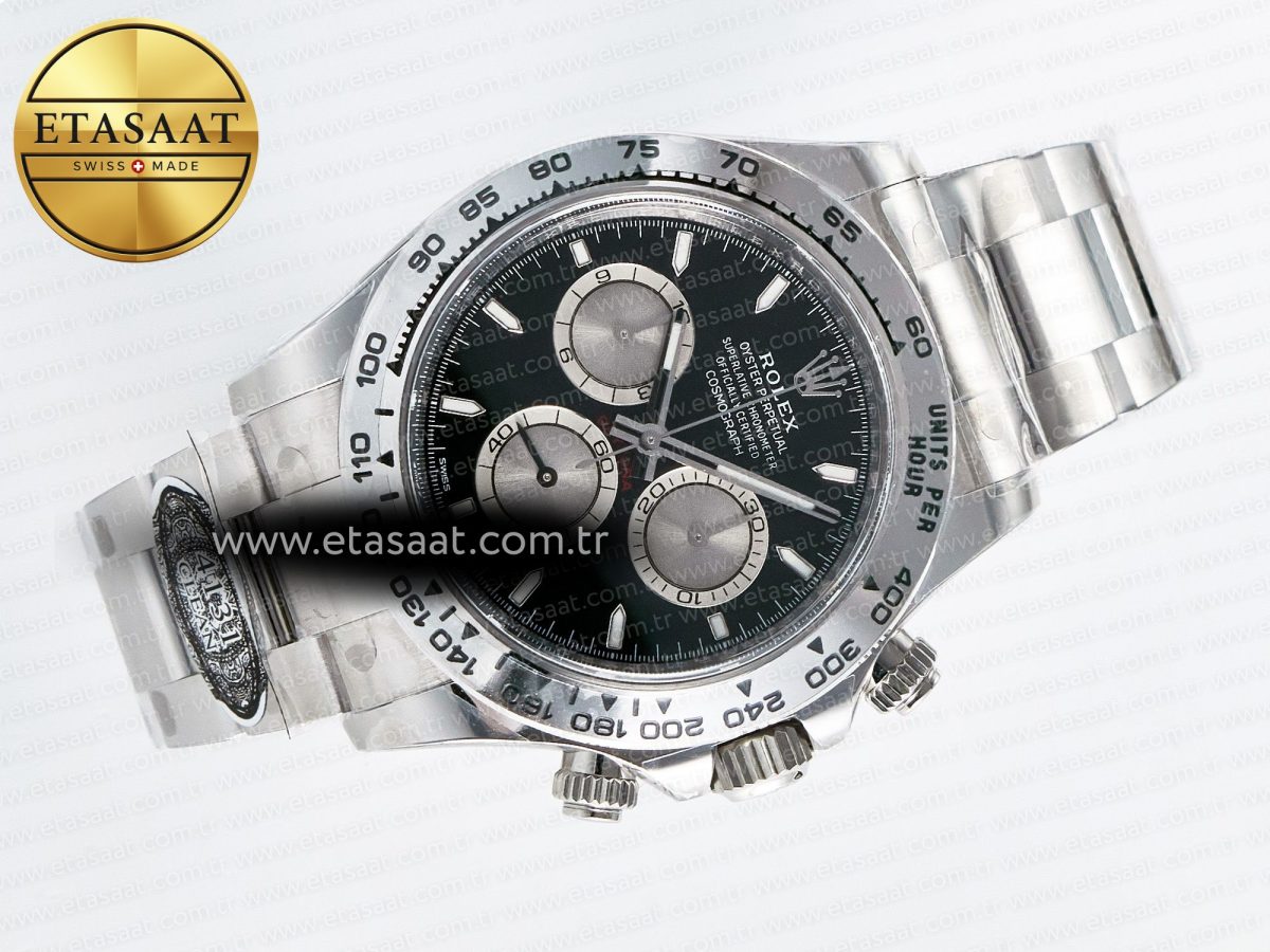 Rolex Daytona 126509 Clean 1:1 Best Edition Black/SS Dial on SS Bracelet SH4131 - Görsel 8