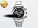 Rolex Daytona 126509 QF 1:1 Best Edition Black/Silver Dial on SS Braclet SH4131 V5 - Görsel 3