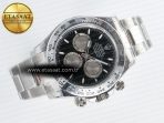Rolex Daytona 126509 QF 1:1 Best Edition Black/Silver Dial on SS Braclet SH4131 V5 - Görsel 8