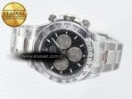 Rolex Daytona 126509 QF 1:1 Best Edition Black/Silver Dial on SS Braclet SH4131 V5 - Görsel 9