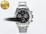 Rolex Daytona 126509 QF 1:1 Best Edition Black/Silver Diamonds Dial on SS Braclet SH4131 V5 - Görsel 3