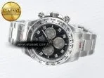 Rolex Daytona 126509 QF 1:1 Best Edition Black/Silver Diamonds Dial on SS Braclet SH4131 V5 - Görsel 9