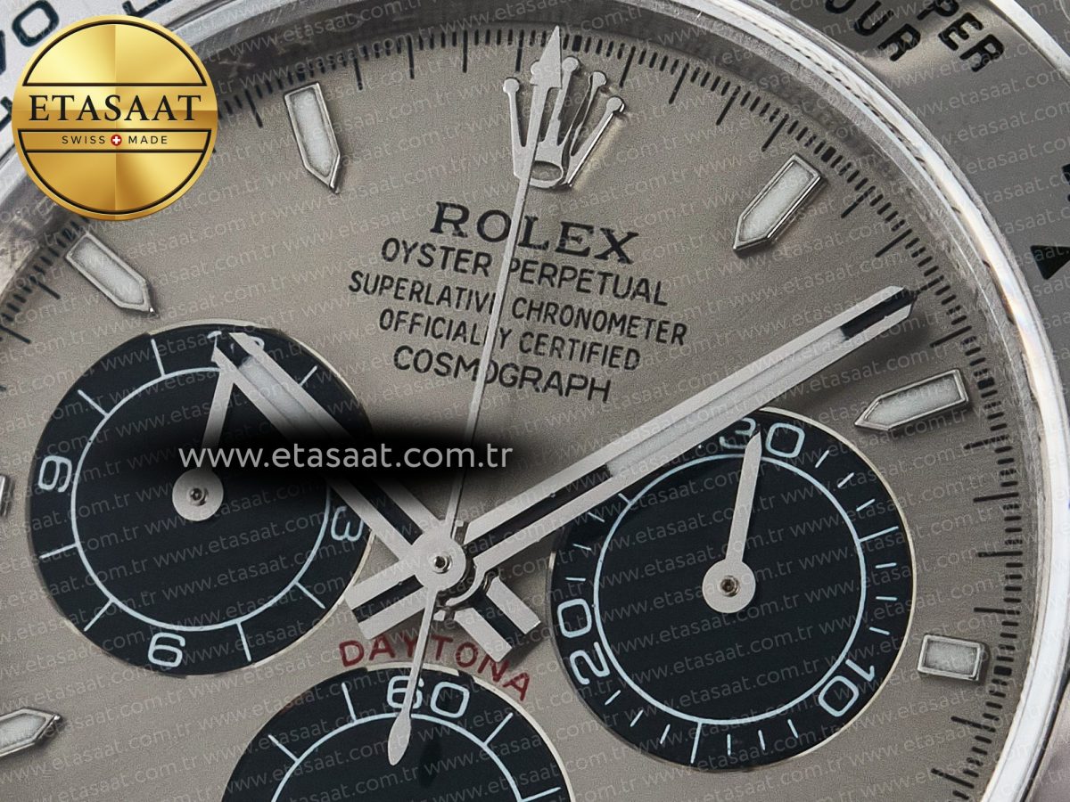 Rolex Daytona 126509 QF 1:1 Best Edition Gray/Black Dial on SS Braclet SH4131 V5 - Görsel 10