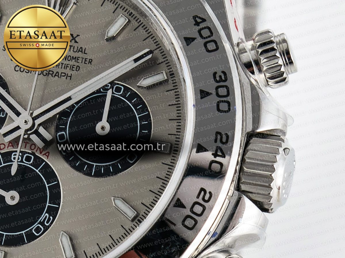 Rolex Daytona 126509 QF 1:1 Best Edition Gray/Black Dial on SS Braclet SH4131 V5 - Görsel 11