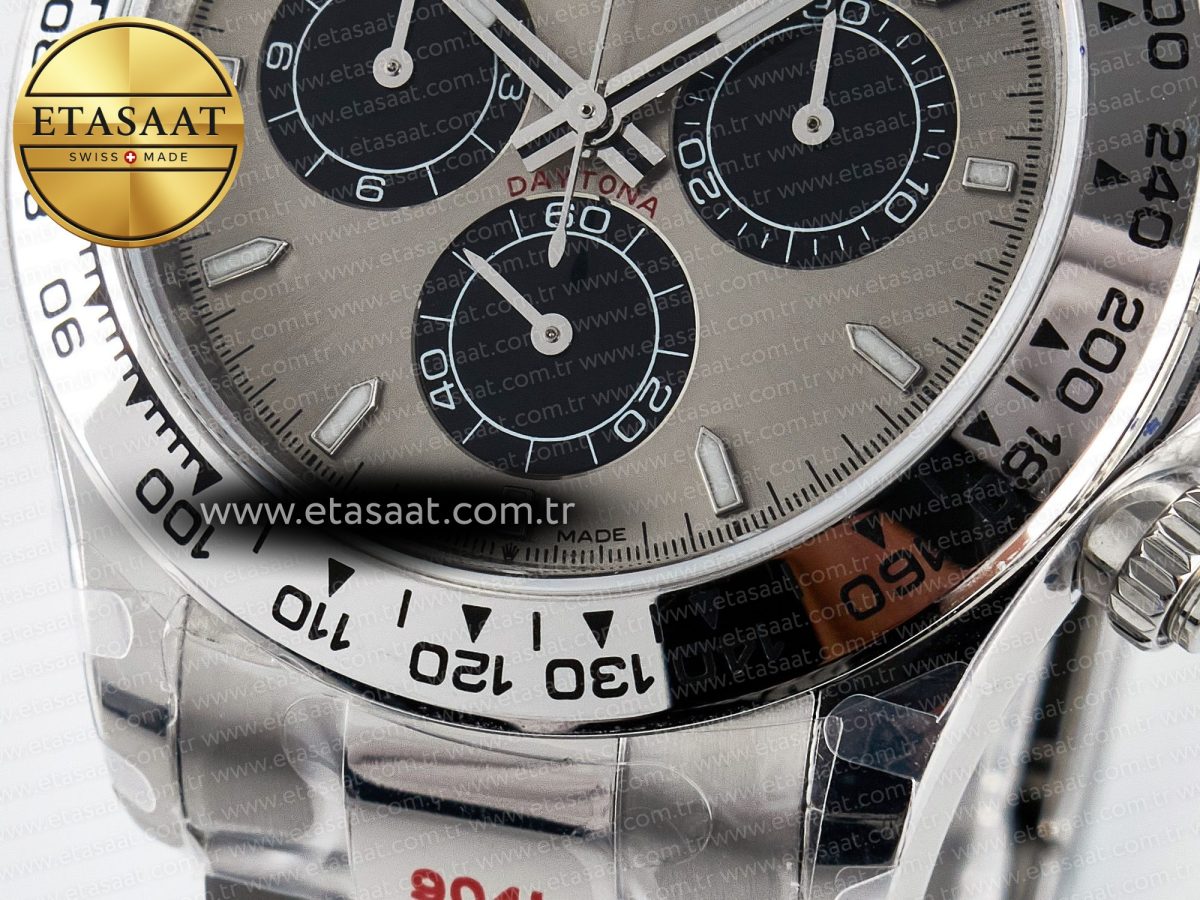 Rolex Daytona 126509 QF 1:1 Best Edition Gray/Black Dial on SS Braclet SH4131 V5 - Görsel 12