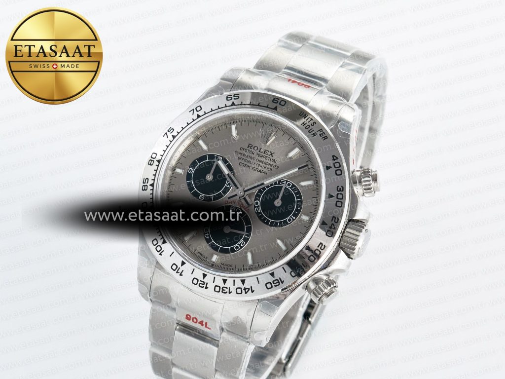 daytona 126509 qf 11 best edition gray black dial on ss braclet sh4131 v5 48 hours power reserve2