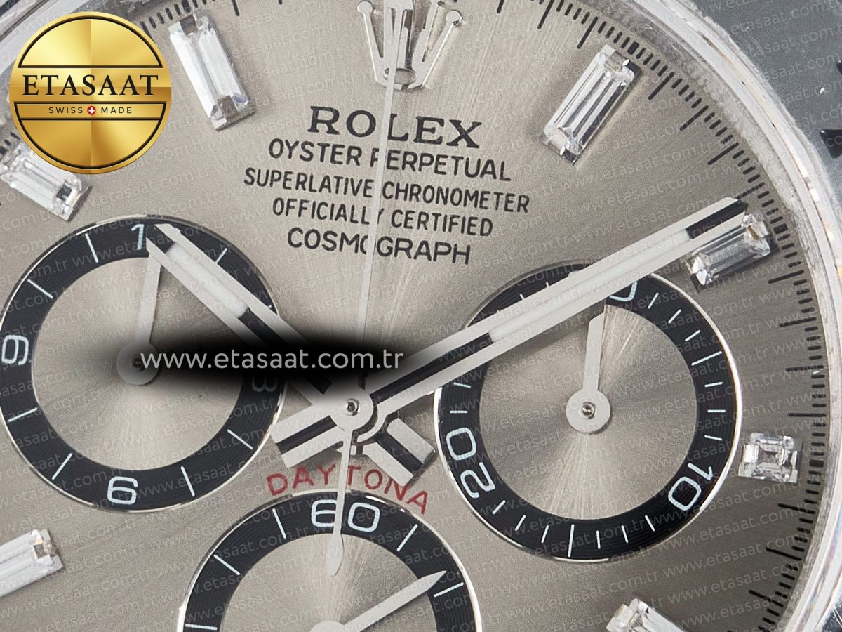 Rolex Daytona 126509 QF 1:1 Best Edition Gray Dia Crystal Marker on SS Bracelet SH4131 V6 (Gain Weight) - Görsel 10