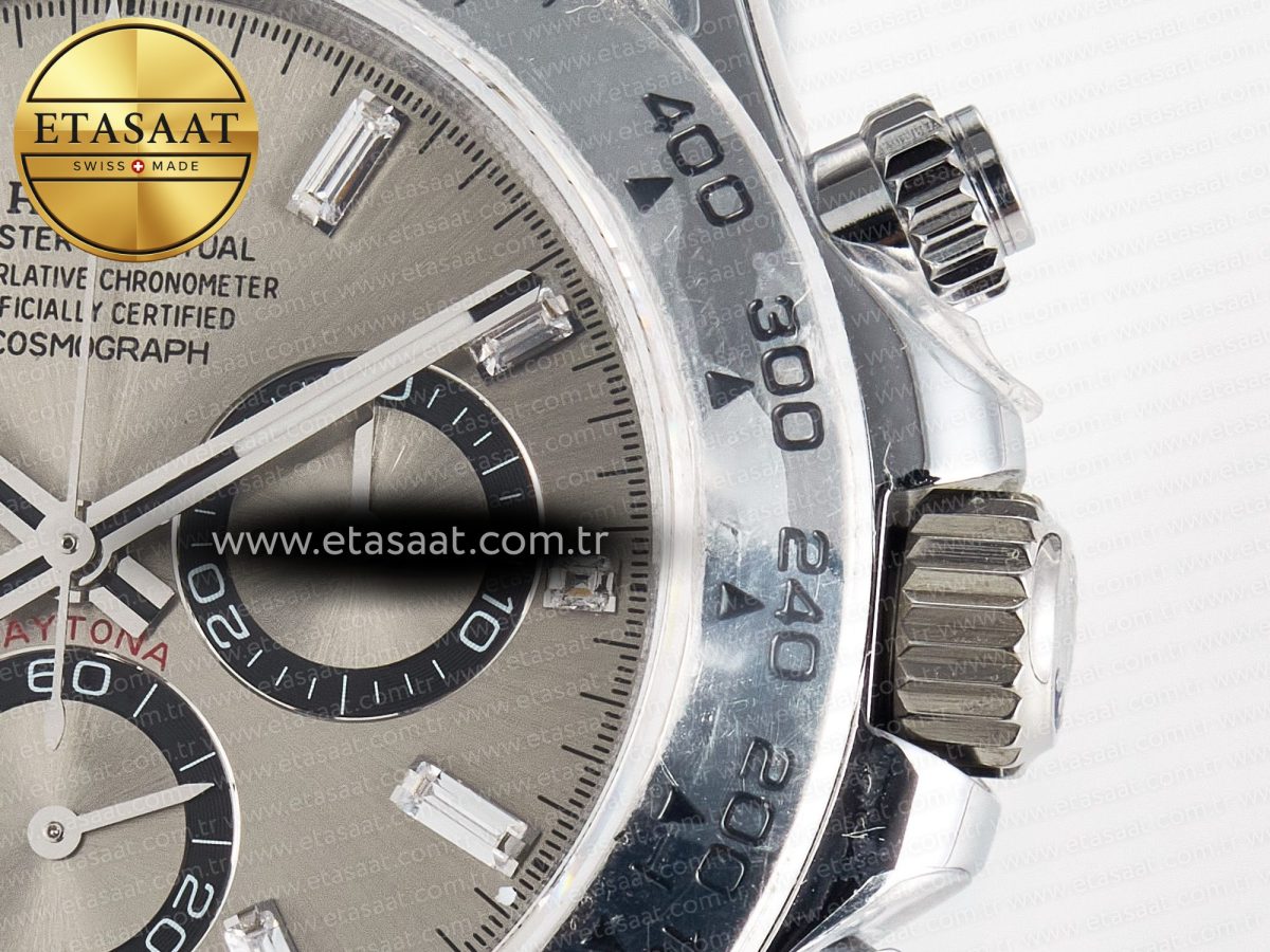 Rolex Daytona 126509 QF 1:1 Best Edition Gray Dia Crystal Marker on SS Bracelet SH4131 V6 (Gain Weight) - Görsel 11