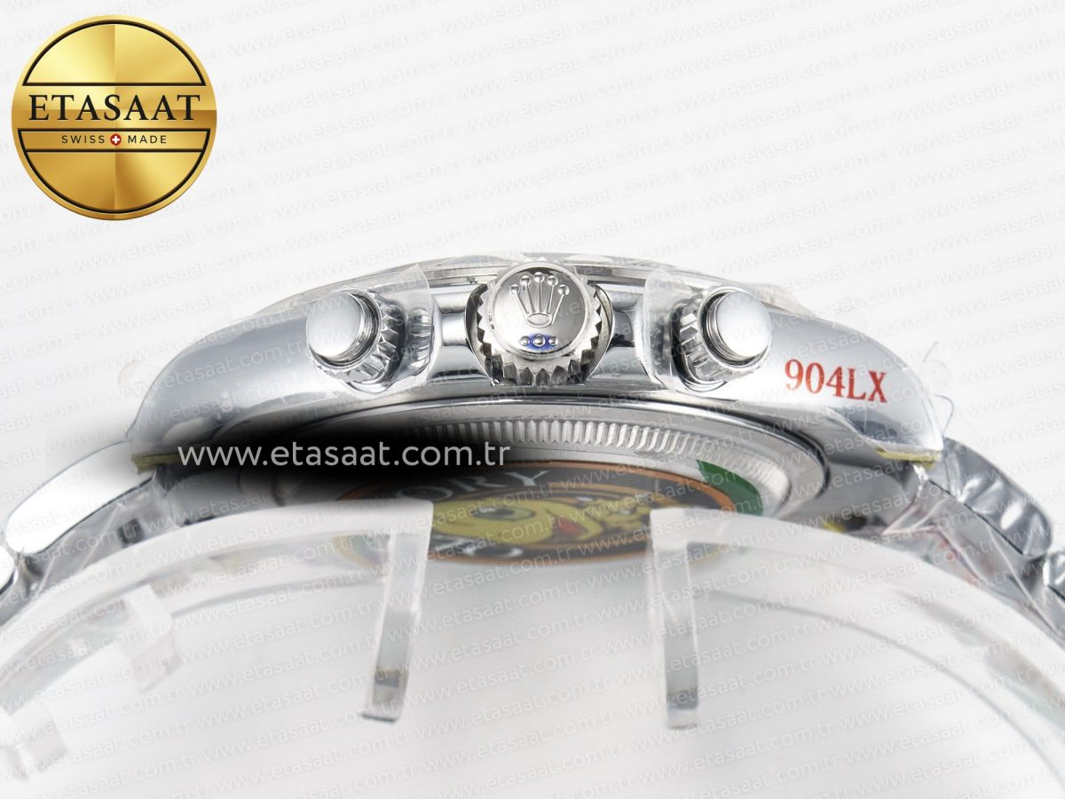 Rolex Daytona 126509 QF 1:1 Best Edition Gray Dia Crystal Marker on SS Bracelet SH4131 V6 (Gain Weight) - Görsel 16
