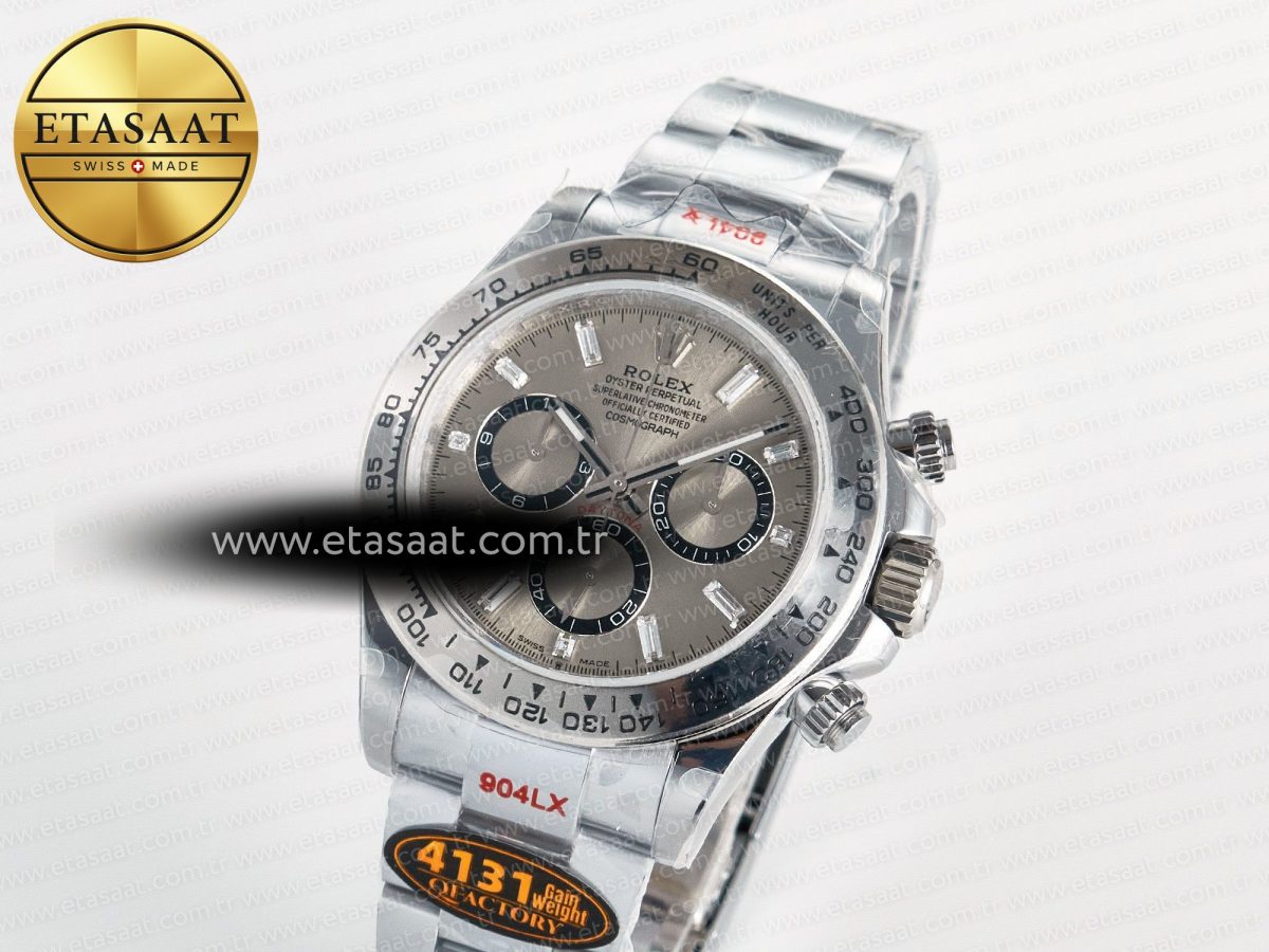 Rolex Daytona 126509 QF 1:1 Best Edition Gray Dia Crystal Marker on SS Bracelet SH4131 V6 (Gain Weight) - Görsel 2