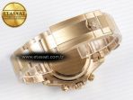 Rolex Daytona 126509 RG APSF 1:1 Best Edition Brown Dial Stick Markers on 904L RG Bracelet SH4131 - Görsel 17