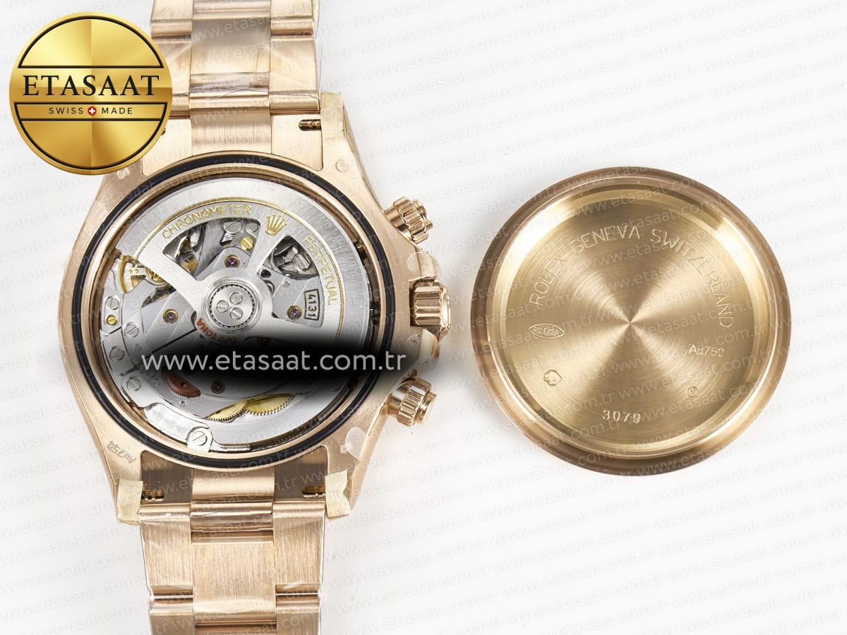 Rolex Daytona 126509 RG APSF 1:1 Best Edition Brown Dial Stick Markers on 904L RG Bracelet SH4131 - Görsel 19