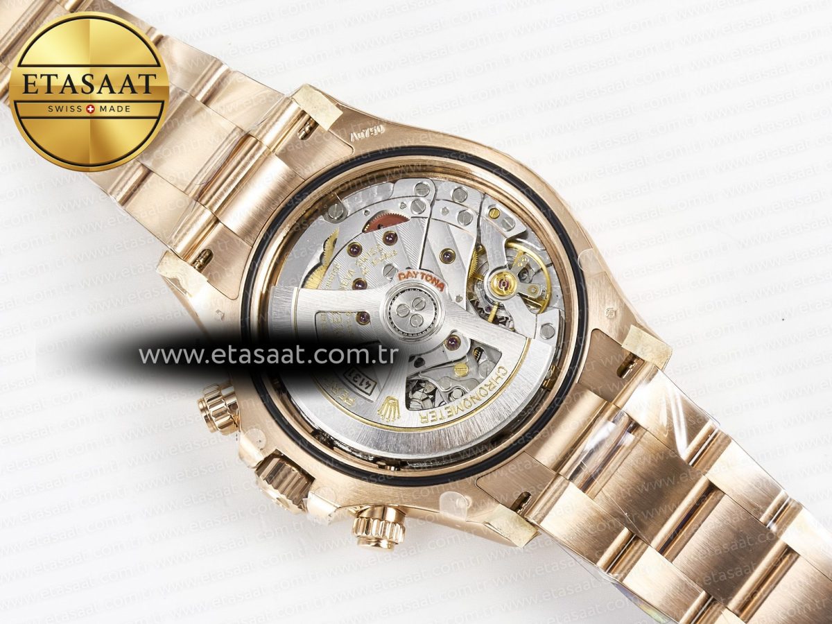 Rolex Daytona 126509 RG APSF 1:1 Best Edition Brown Dial Stick Markers on 904L RG Bracelet SH4131 - Görsel 20
