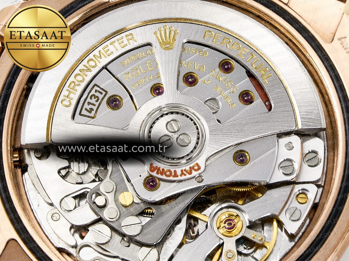 Rolex Daytona 126509 RG APSF 1:1 Best Edition Brown Dial Stick Markers on 904L RG Bracelet SH4131 - Görsel 22