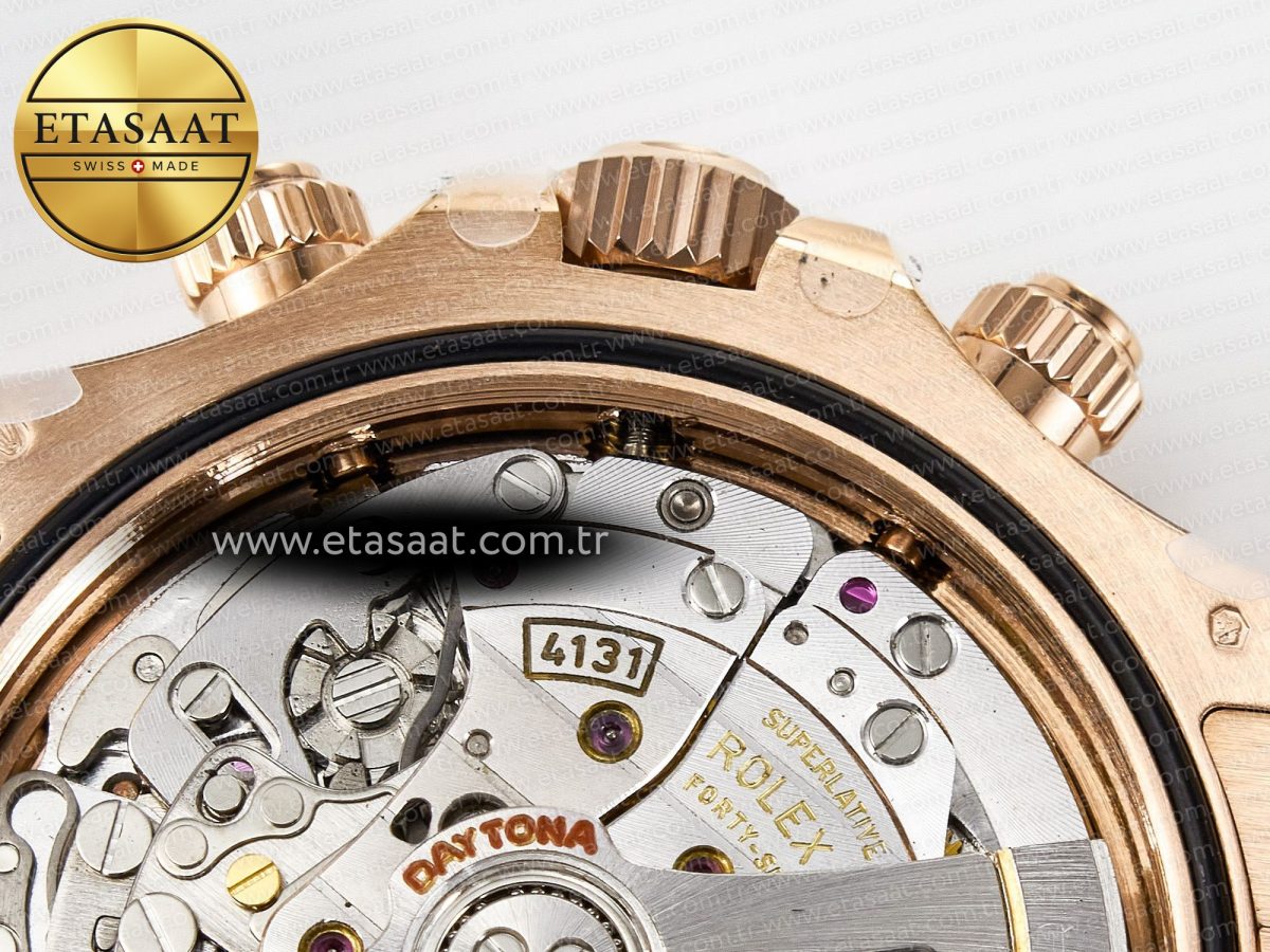 Rolex Daytona 126509 RG APSF 1:1 Best Edition Brown Dial Stick Markers on 904L RG Bracelet SH4131 - Görsel 23