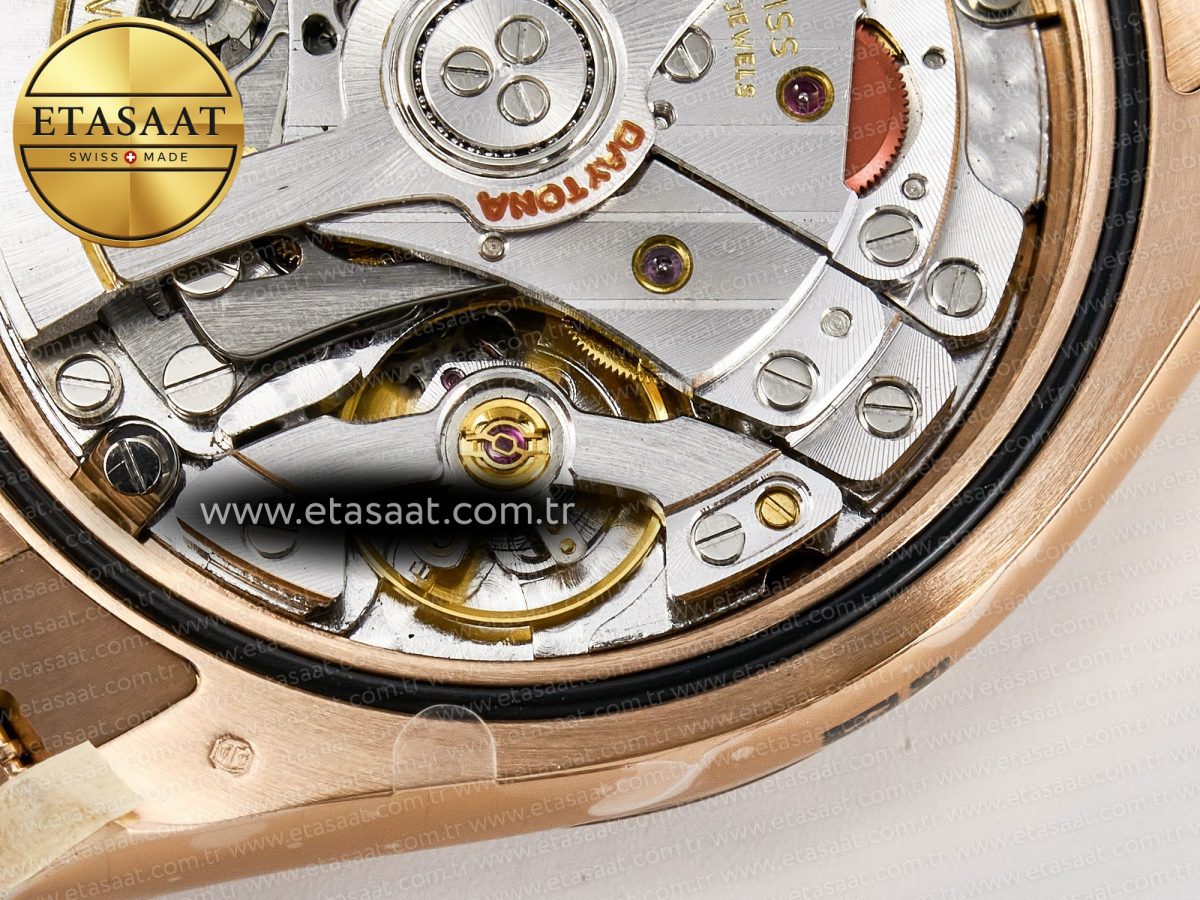 Rolex Daytona 126509 RG APSF 1:1 Best Edition Brown Dial Stick Markers on 904L RG Bracelet SH4131 - Görsel 24
