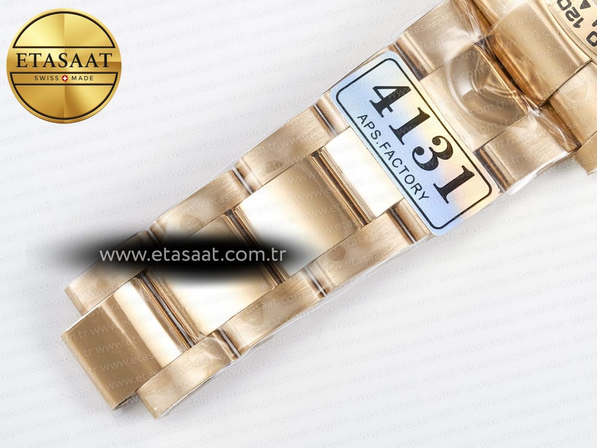 Rolex Daytona 126509 RG APSF 1:1 Best Edition Brown Dial Stick Markers on 904L RG Bracelet SH4131 - Görsel 26