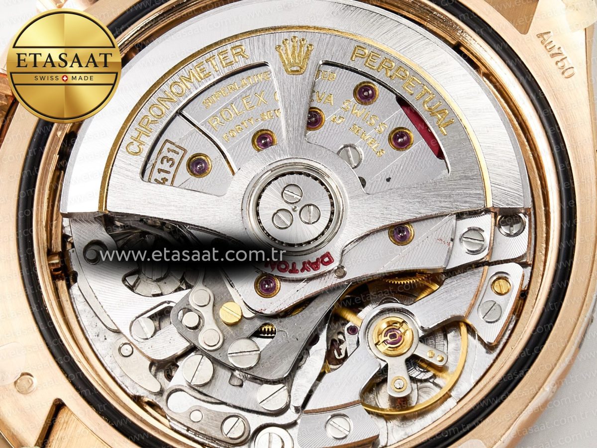 Rolex Daytona 126515 Gain Weight APSF 1:1 Best Edition Brown Dial Stick Markers on Oysterflex Strap SH4131 - Görsel 21