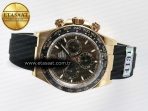 Rolex Daytona 126515 Gain Weight APSF 1:1 Best Edition Brown Dial Stick Markers on Oysterflex Strap SH4131 - Görsel 9