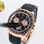 Rolex Daytona 126515 QF 1:1 Best Edition Black/RG Dial on Oysterflex Strap SH4131 V5