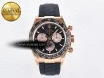 Rolex Daytona 126515 QF 1:1 Best Edition Black/RG Dial on Oysterflex Strap SH4131 V5 - Görsel 3