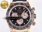 Rolex Daytona 126515 QF 1:1 Best Edition Black/RG Dial on Oysterflex Strap SH4131 V5 - Görsel 4