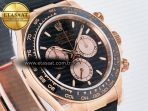 Rolex Daytona 126515 QF 1:1 Best Edition Black/RG Dial on Oysterflex Strap SH4131 V5 - Görsel 5