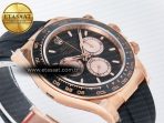 Rolex Daytona 126515 QF 1:1 Best Edition Black/RG Dial on Oysterflex Strap SH4131 V5 - Görsel 7