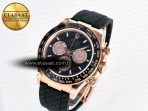 Rolex Daytona 126515 QF 1:1 Best Edition Black/RG Dial on Oysterflex Strap SH4131 V6 （Gain Weight)