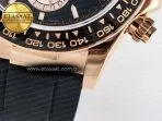 Rolex Daytona 126515 QF 1:1 Best Edition Black/RG Dial on Oysterflex Strap SH4131 V6 （Gain Weight) - Görsel 14